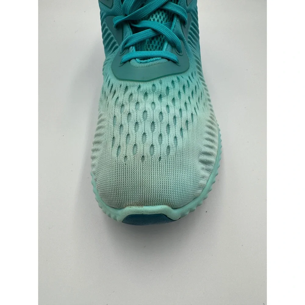 Adidas Running BW1199 Alphabounce EM Teal Blue 8.5 Mesh Bounce Athletic Sneakers